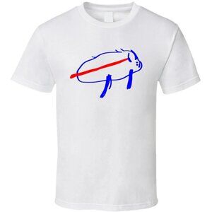 Josh Allen Hand Drawn Team Logo Football Fan T Shirt